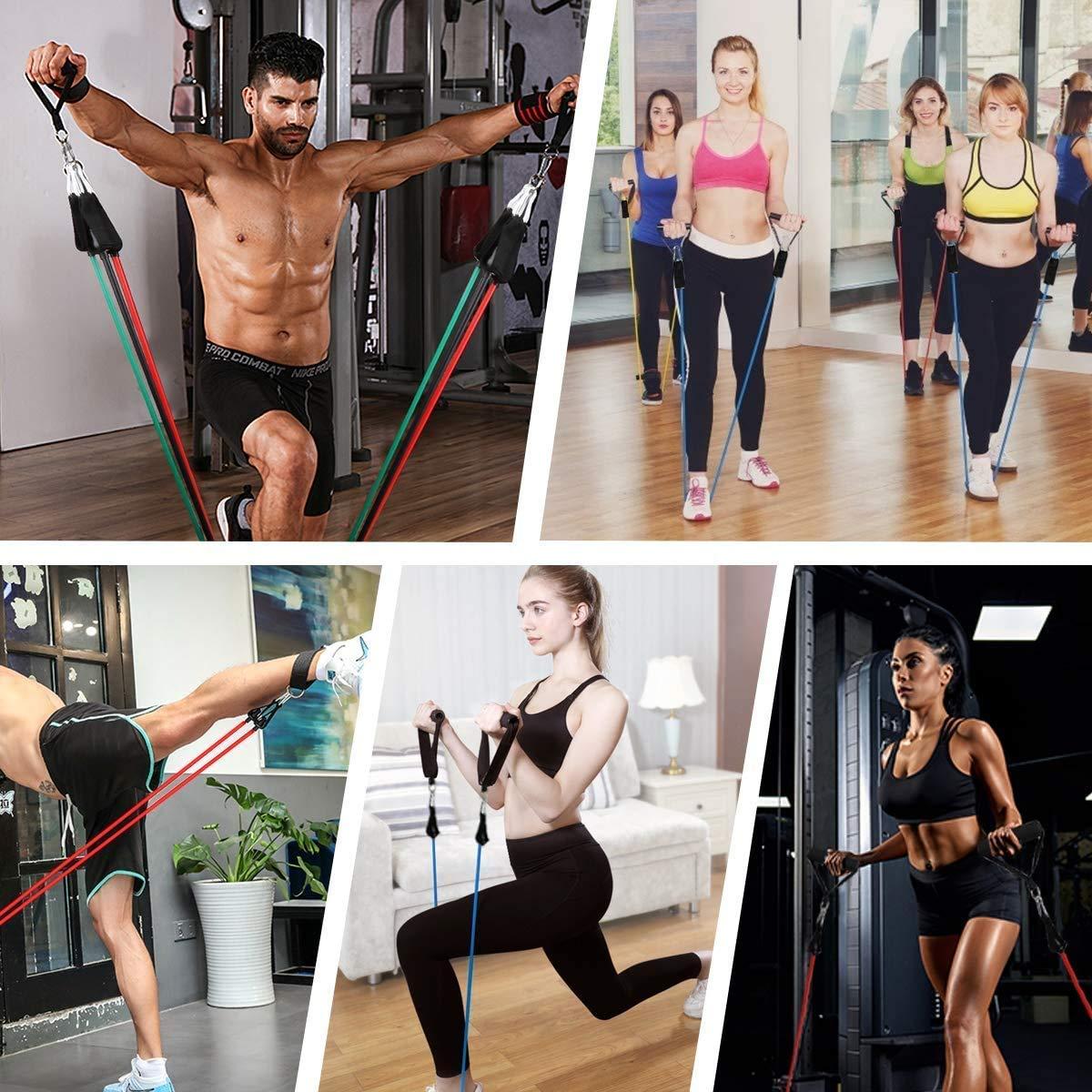 Resistance Bands Set for Exercise, Stretching, and Workout