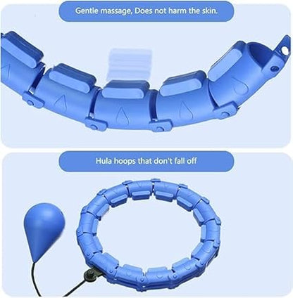 Smart Weighted Hula Hoop with  Adjustable Links – Infinity Fitness Hoop for Adults and Women’s Weight Loss Exercise