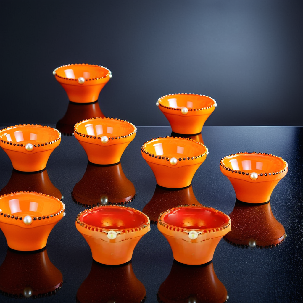 Flameless & Smokeless LED Diya Lights | Eco-Friendly Electric Water Sensor Diyas