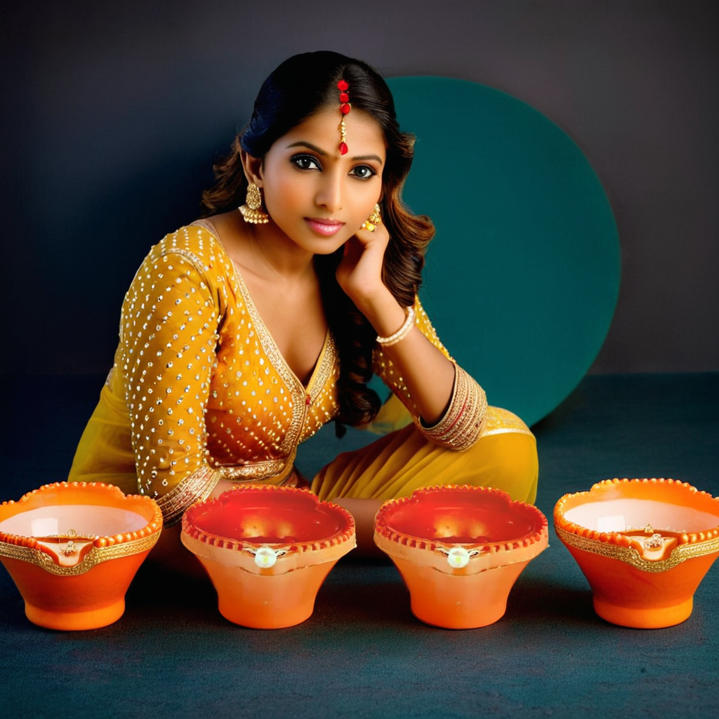 Flameless & Smokeless LED Diya Lights | Eco-Friendly Electric Water Sensor Diyas