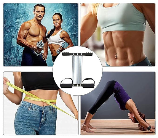 Tummy Trimmer Triple Spring Ab Exerciser for Men and Women - Six Pack Abs Fitness Equipment for Home